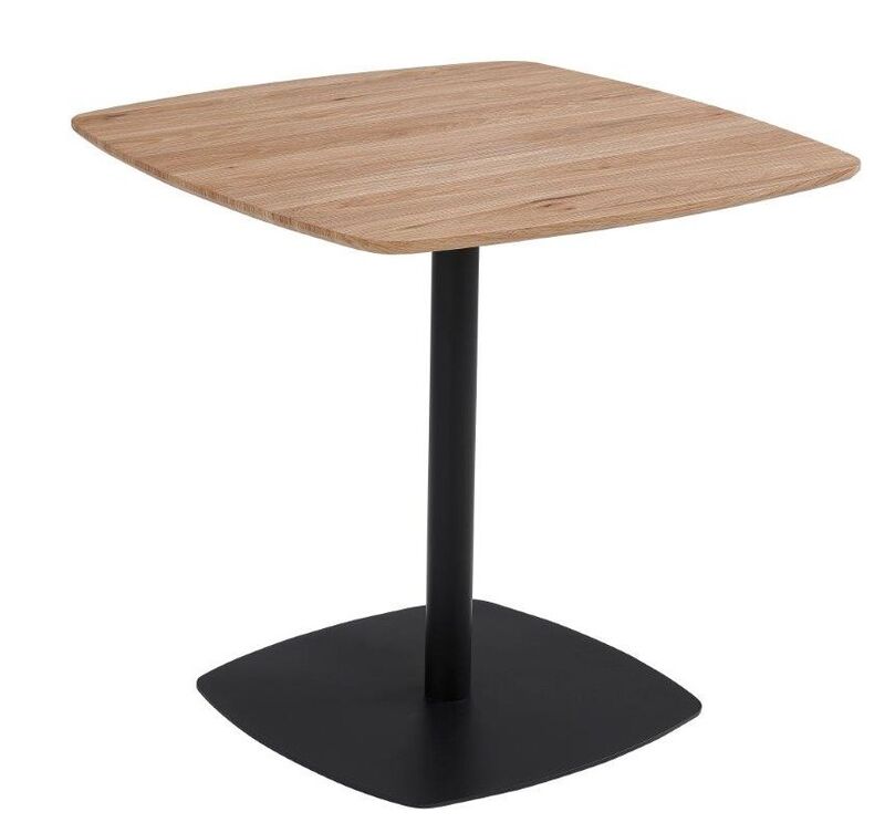 Riviera ruokapöytä 80x80 cm tammi/musta